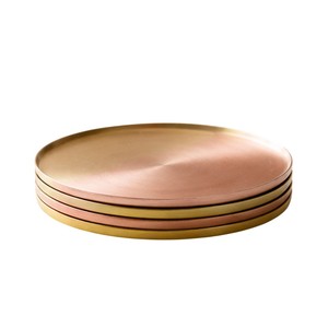 Sous-verres vintage en cuivre pur martelé à la main, ensemble de sous-verres métalliques ronds de luxe pour la décoration de table de bar et d'hôtel - Product Image 2