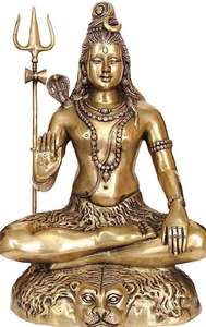 Nouveau design, best-seller, shiv traditionnel fait main avec trishul, en laiton, prix de gros, provenance Inde - Product Image 3