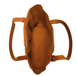 Premium Multifunction Genuine Leather Tote <b>Bag</b> <b>Women</b> Spacious Interior Soft Water Resistant Zipper Durable Shoulder - Product Image 3