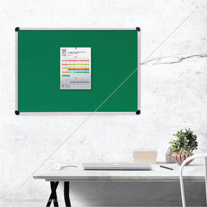 Tablero de anuncios de tela verde SYH con marco de aluminio para exhibición de mensajes - Product Image 5