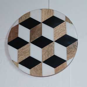 Posavasos Decorativos de Madera y Resina – Duraderos, Resistentes al Calor, Ideales para Mesas de Centro, Mesas de Comedor y Escritorios de Oficina - Product Image 2