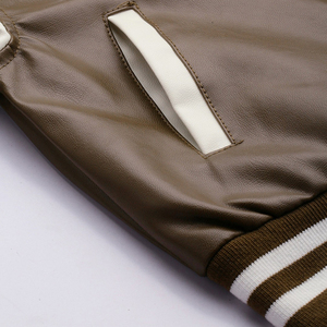 Chaqueta Varsity para Mujer, Diseño Acanalado Elegante, Suave y Cómoda, Ropa Casual para Uso Diario - Product Image 5