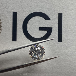 เพชร CVD เจียระไนทรงบริลเลียนท์ ผลิตในห้องปฏิบัติการ ได้รับการรับรองจาก IGI ความใส VVS/VS น้ำหนัก 0.5-4 กะรัต สี EF เพชรเม็ดเดี่ยวสำหรับทำเครื่องประดับ - Product Image 2