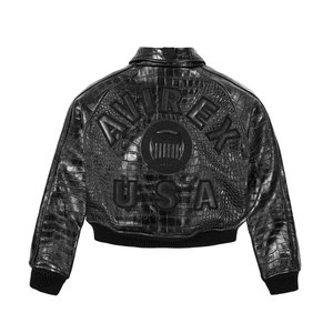 Hot Selling Super Quality Wholesale Customized Avirex High Quality Real <b>Leather</b> Selling Bomber <b>Leather</b> <b>jacket</b> for men - Product Image 2