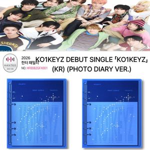 สมุดบันทึกแบบสันห่วงสีน้ำเงิน HANTEO KO1KEYZ รุ่นโฟโต้ไดอารี่ อัลบั้มเพลงป๊อปเกาหลี 2026 KO1KEYZ (KR) (PHOTO DIARY VER.) - Product Image 1