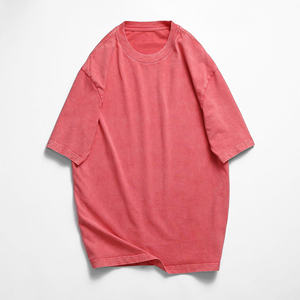 T-shirt imprimé en polyester/coton délavé respirant et écologique pour hommes et femmes, grandes tailles, personnalisation du logo avant, séchage rapide - Product Image 6