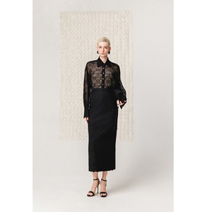 Nouvelle Tendance 2026 ODM Ensemble Jupe Élégante ALTHEA MIDI SKIRT Coton Dentelle Japonaise Biologique Jupes Longues Taille Haute pour Femmes - Product Image 1