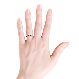 Joyería clásica de compromiso y boda con diamantes redondos naturales en blanco y negro para mujer, oro de 10K, 14K, 18K, plata 925, 935 - Product Image 2