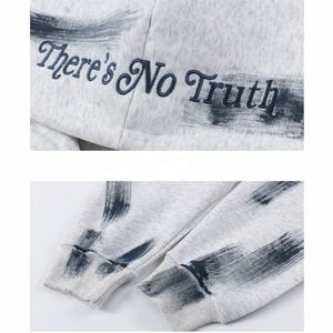 Vêtements de mode de haute qualité, designs usés, lavage délavé au soleil, pull Y2K, streetwear, cordon de serrage, sweat-shirts décontractés coréens, hip-hop - Product Image 5