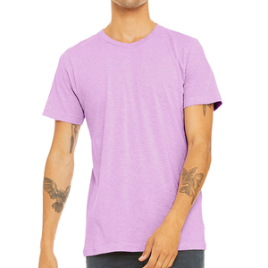 T-shirt pour homme à motif uni, décontracté, personnalisable, 100% coton, de haute qualité, confortable, tricoté, col rond, respirant, séchage rapide - Product Image 1