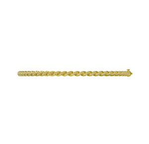 Cadena Cubana de Oro Sólido de 10 Quilates con Diamantes Cultivados en Laboratorio en Oro Amarillo, Blanco y Rosa - Regalo de Aniversario - Product Image 4