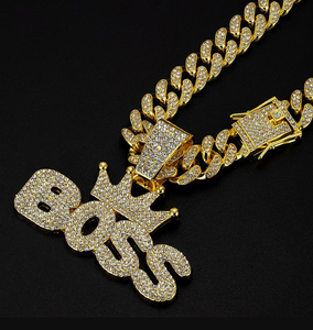 Bijoux Hip Hop en gros : Couronne pour pendentif, Chaîne cubaine en argent 925 avec Moissanite, Accessoires masculins de luxe certifiés IGI pour Hipster - Product Image 4