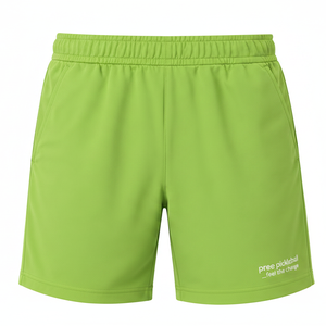 Shorts de sport décontractés pour hommes, personnalisés, unis, pour pickleball, écologiques, longueur genou, en mélange de coton, séchage rapide, pour l'entraînement athlétique - Product Image 1