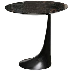 Table d'appoint sculpturale moderne en métal Guridon Substance Herv Van Der Straeten, finition or antique, table d'appoint de luxe - Product Image 1