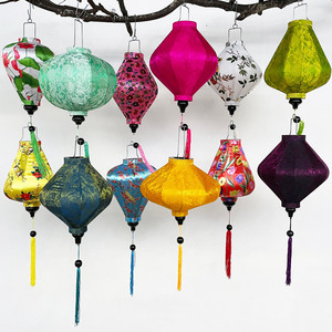 Top Quality Hanging Bamboo Silk <b>Lantern</b> Traditional Decorative Colorful <b>Lanterns</b> Made in Vietnam - Product Image 5