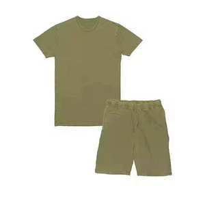 Custom Wholesale OEM Manufacturer Supplier Acid Wash Cotton Jersey Summer <b>Set</b> 240 GSM Bulk Production - Product Image 6