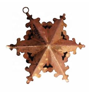 Artisanat indien arbre de noël décorations suspendues nouveau Design 2025 Style vintage taille personnalisée métal bois article en gros - Product Image 5