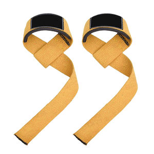 Custom Logo Figure Wrist Straps for Fitness and Bodybuilding Power Lifting Gym Workout <b>Training</b> <b>Weight</b> Lifting Power Straps - Product Image 5