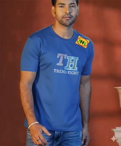 T-shirt pour homme de haute qualité, 100% coton tricoté premium, manches courtes, couleur unie, imprimé en sérigraphie, anti-boulochage, respirant - Product Image 3