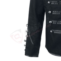 Gilets et Manteaux en Cuir Faits Main pour Hommes - Style Anglais Rétro - Vêtements d'Extérieur Noirs Respirants de Haute Qualité en Lin PU Imperméable