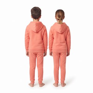 High Quality <b>Lightweight</b> Feel Tracksuit For Kids Heavyweight Cotton Full Zip <b>Hoodie</b> and Jogger Set Children's Clothing - Product Image 2