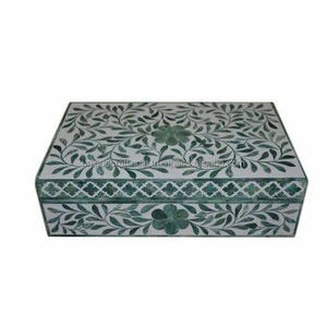 Wholesale Eco-Friendly Handmade Jewelry <b>Boxes</b> with Mother of Pearl & Bone Inlay Polished Technique Direct from India - Product Image 4