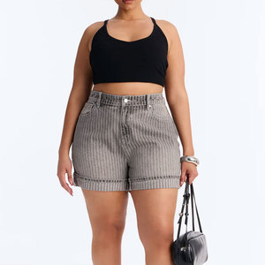 Shorts en jean taille haute respirants pour femme, coupe droite, déchirés, sexy, plusieurs couleurs, service OEM – Nouvelle collection super tendance - Product Image 6