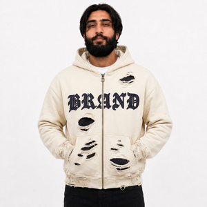 Fábrica de Sudaderas Personalizadas al por Mayor para Hombre, Sudadera de Forro Polar de 500 g/m², Estilo Urbano, Producción para Marcas Estadounidenses - Product Image 6