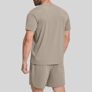 Conjuntos de Camisetas y Pantalones Cortos Deportivos de Alta Calidad, Resistentes al Viento, de Secado Rápido, Transpirables, de Spandex/Poliéster, Ropa Deportiva para Gimnasio - Product Image 2