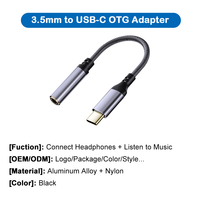 Adaptor Audio USB-C 3.5mm JAYA USB 3.0 10Gbps Berkualitas Tinggi Baru dari Aluminium Alloy, Kompatibel OEM untuk Laptop dan Ponsel