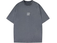 T-shirt Homme Oversize en Coton Lourd 100% Coton, Manches Courtes, Col Rond, Personnalisable avec Logo Sérigraphié, Style Décontracté Streetwear