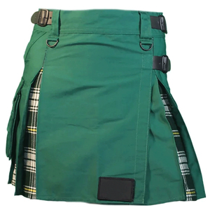 Kilt écossais traditionnel sur mesure pour femme, en laine et cuir, idéal pour les défilés de fanfare et autres événements de patrimoine européen (vente en gros) - Product Image 1