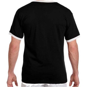 T-shirt Ringer Premium 100% Coton pour Homme, Vêtements Homme, Chemises Grandes Tailles avec Impression et Broderie, T-shirt Homme d'été à Manches Courtes - Product Image 3