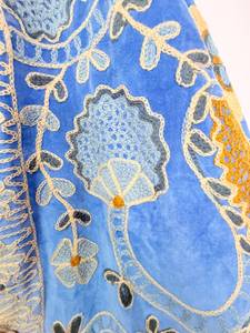 <b>Womens</b> Eco-Friendly Lightweight <b>Velvet</b> Suzani Embroidered Regular Bomber <b>Jacket</b> Floral Ethnic Luxury Wholesale Boutique - Product Image 6