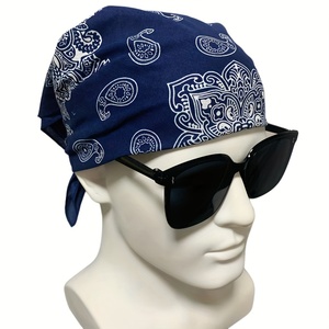 Custom Printed Bandana With Soft Fabric Cotton Paisley Bandana With Square Design For Head, Neck, And Face <b>Cover</b> - Product Image 1