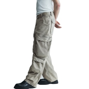 กางเกงยีนส์สำหรับผู้ชายกางเกงยีนส์ระบายอากาศได้ดีกางเกงยีนส์ขายาวออกแบบโลโก้ได้ตามต้องการ - Product Image 4