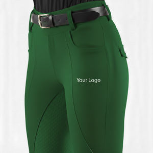 Leggings d'équitation professionnels pour femmes, avec grip en silicone intégral, compression et performance extérieure - Product Image 1