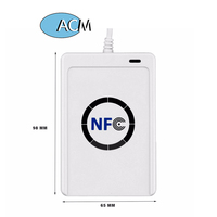 Duplikator Mesin Fotokopi RFID 125KHz Pembaca Kartu Pintar Fob Kunci 13.56MHz Pemrogram Terenkripsi USB UID T5577 EM4305 Kartu Tag Tulis