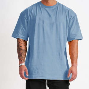 เสื้อยืดแขนสั้นโอเวอร์ไซส์สำหรับฤดูร้อน ขายส่ง คุณภาพสูง ดีไซน์ลำลอง ผ้าสแปนเด็กซ์/คอตตอน รับสั่งทำลายพิมพ์ - Product Image 2