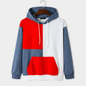 Custom Panel <b>Work</b> <b>Mens</b> Pullover <b>Hoodie</b> Relaxed Fit Fleece Sweatshirt Wholesale Streetwear Apparel Supplier USA EU UK B2B Wear - Product Image 5