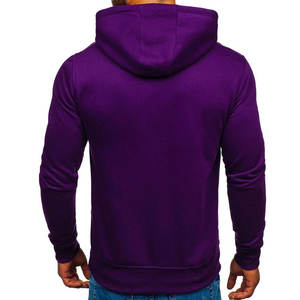 เสื้อฮู้ดดี้ผู้ชายสีพื้นขายดี ระบายอากาศได้ดี ทรงหลวม ปักลาย 3 มิติ จากปากีสถาน - Product Image 6
