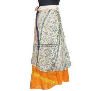 New Magic <b>Wrap</b> <b>Skirt</b> in Long Size Rajasthani Silk <b>Wrap</b> Indian Printed Long Sarong Around Boho All Season <b>Wrap</b> Around Long <b>Skirts</b> - Product Image 1