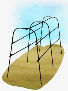 Arche de jardin en métal de 1,5 m de haut pour concombres et pois, treillis de jardinage - Product Image 2