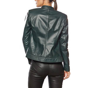 Vêtements d'hiver pour femmes, veste en cuir de mouton respirante et imperméable, best-seller, logo personnalisé, prix de gros d'usine - Product Image 4