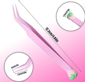 Pinces à cils en acier inoxydable de qualité supérieure, pointues, ultra-précises, anti-magnétiques - Product Image 6
