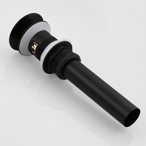 Sifone a scomparsa in ottone per lavabo con troppopieno, nero, per bagno, con cestello filtro rimovibile - Product Image 6