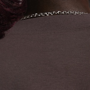 T-shirt Homme Marron Uni 100% Coton Personnalisé Coupe Ample Manches Courtes Col Rond Décontracté Grande Taille Maille Jersey Couleur Unie - Product Image 5