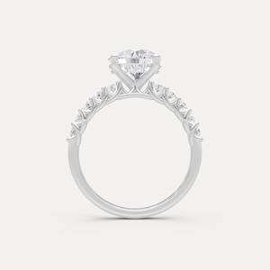 Bague halo dissimulée en diamant de laboratoire 18 carats de haute qualité pour mariage, fiançailles, cadeau de mariée, bijoux disponibles au meilleur prix du marché - Product Image 4