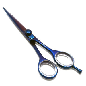 Tijeras para cortar cabello hechas de acero inoxidable 440C de la más alta calidad, tijeras profesionales para peluquero en morado/azul de 6 pulgadas para salón. - Product Image 1