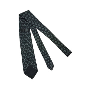 Cravate personnalisée Maître Maçon Loge Bleue, noire avec compas carré vert, cravate de luxe formelle pour homme - Product Image 3